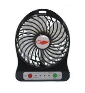 Happy-top&reg; 4-inch Vanes 3 Speeds Mini Hand Held Portable USB Fan with 18650 Rechargeable Battery and USB Cable...