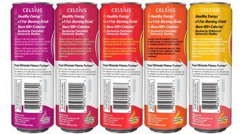 Celsius Green Tea, Peach Mango, 12 Ounce (Pack of 12) N43