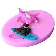 1pcs the Rocks on the Bird Shape Silicone Mold, for Fondant Cake Mold, Bakware Tools, Soap Mold ,Sugar Tool