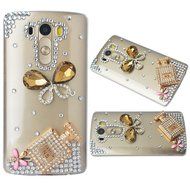 Spritech(TM) Bling Phone Case For LG V10,3D Handmade Crystal Perfume Pattern Accessary Design Clear Cellphone... N27