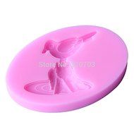 1pcs the Rocks on the Bird Shape Silicone Mold, for Fondant Cake Mold, Bakware Tools, Soap Mold ,Sugar Tool N2