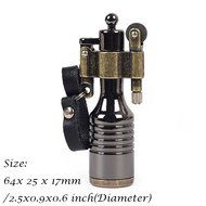 Ezyoutdoor 3 Pieces High-grade Kerosene Bottles Lighters Wheel Wizard Style Cigarette Jet Torch Random Color N4