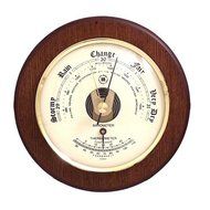 Brass Baro./Thermo. on Cherry Wood, WS070