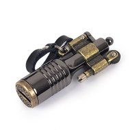Ezyoutdoor 3 Pieces High-grade Kerosene Bottles Lighters Wheel Wizard Style Cigarette Jet Torch Random Color N5