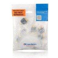 Cable Matters 5-Pack, Gold Plated 3-RCA Coupler N5