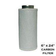 Performance 6" x 24" Activated Carbon Scrubber Odor Control Filters W/ Prefilter