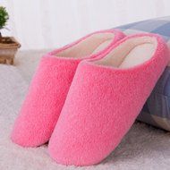 AutumnFall Women Soft Warm Indoor Candy Colors Cotton Slippers Home Anti-slip Shoes (40, Pink) N3