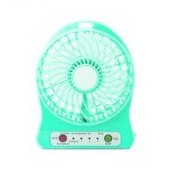 AnKooK Portable Mini fan Rechargeable Desktop Fan 4-inch Vanes 3 Speeds Battery/ USB Powered Household Summer...