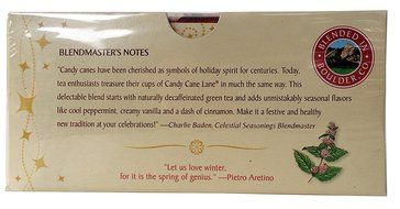 Candy Cane Lane Green Tea Decaf 20 Bags. 3 Pack
