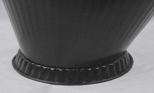Standard Fireplace Hearth Ash Coal Bucket Carrier - BLACK