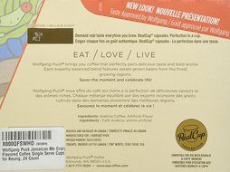 Wolfgang Puck Jamaican Me Crazy Flavored Coffee Single Serve Cups for Keurig, 24 Count