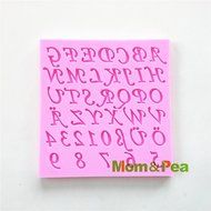 Mom&amp;pea 0520 Numbers &amp; Letters Shaped Silicone Mould for Fondant Cake Sugar Paste Cake Decoration 3d Cake Toppers... N2