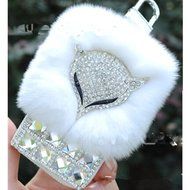EVTECH(TM) Universal Car Smart Key Chain Leather Holder Cover Case Fob Remote 3D Handmade Luxury Shining Glitter... N3