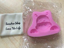 Yunko New Cute Animal Hippo Silicone Fondant Silicone Sugar Craft Molds DIY Cake Decorating N2