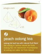Adagio Teas Gourmet Tea Bags, Peach Oolong, 15 Count N2