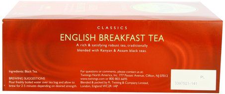 Twinings Tea, English Breakfast, 100 Count, 7.05 oz N4