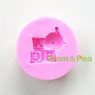 Mom&amp;pea 0653 Mini Baby &amp; ABC Shaped Silicone Mould for Fondant Cake Sugar Paste Cake Decoration 3d Cake Toppers...