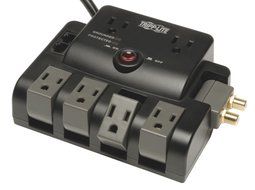 Tripp Lite 6 Outlet Surge Protector Power Strip 6ft Cord 990 Joules Dual USB Charging LIFETIME WARRANTY &amp; $20K...
