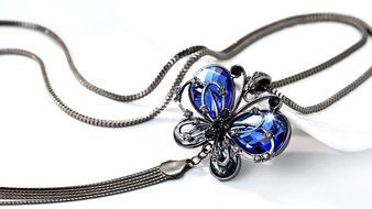 2016 New Style Women Fashion Butterfly Tassels Long Sweater Chain N5
