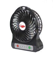 Happy-top&reg; 4-inch Vanes 3 Speeds Mini Hand Held Portable USB Fan with 18650 Rechargeable Battery and USB Cable... N5