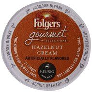 Folgers Gourmet Selections Hazelnut Cream Flavored Ground Coffee, K-cup Pods, 72 Count N3