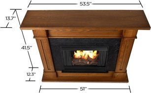Real Flame Kipling Ventless Gel Fuel Fireplace White N4