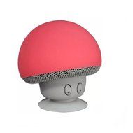 Mini Mushroom Style Bluetooth Speakers for All Bluetooth Devices Red
