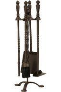 Bronze 5 Piece Stove Fireset - 21.75 inch