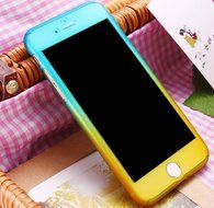 iPhone 6S Case,iPhone 6 Case,ikasus [Tempered Glass Protector] Luxury Gradient Color Ultra-thin Shockproof Armor... N5