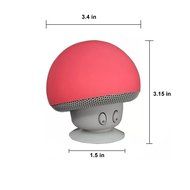 Mini Mushroom Style Bluetooth Speakers for All Bluetooth Devices Red N3