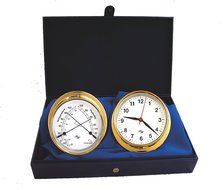 White Dial 5.75 Cabin Gift Set presented in a Leather Finish Felt Lined Gift Box with Clock and Comfort Meter N8