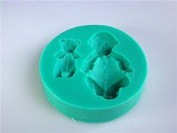 3d Silicone Cake Chocolate Soap Baby and Bear Sugarcraft Decorating Mold Tools