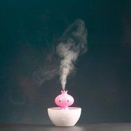 Leewa Essential Oil Aroma Diffuser - Ultrasonic Humidifier Air Aromatherapy Purifier (Pink) N2