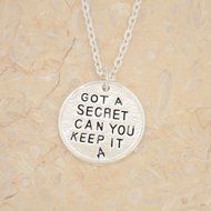 Hot Sale! Silver Stone Pretty Little Liars Simple Pendant Womens Necklace Gift N2
