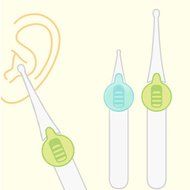 Ear Swab Use safely by LED lights ear syringe and tweezers set It is LED lights ear syringe Made in korea N4