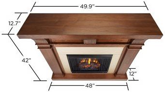 Real Flame Porter Electric Fireplace - Walnut