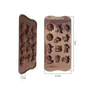 Cartoon Animal Shape Muffin Sweet Candy Jelly Fondant Cake Chocolate Mold Silicone Tool