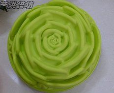 8&quot; Big Rose Shape Food Grade Silicone Cake Mold Birthday Cake Bakeware(1pcs) N4