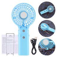 DOIOWN Handheld Portable Table Mini Fan Battery Rechargeable (Blue) N3