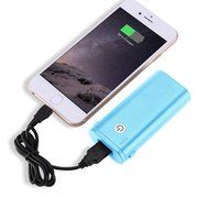 DOIOWN Handheld Portable Table Mini Fan Battery Rechargeable (Blue) N4