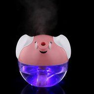 230ML Ultrasonic Mist Air Humidifier for Office Home Car Cute Pig Shape USB Light Purifier 4.293.943.82 Inch