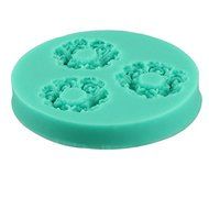 Lovely Mini 2.9cm Rose Circle Fondant Mold Silicone Sugar Mold Craft Molds DIY Cake N2