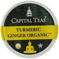 Capital Teas Turmeric Ginger Organic Tea, Keurig Cups, 12 Count N19