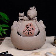 FEI&amp;S Ceramic pot flowing water humidifier fish tank living room desk creative Gifts, Home Decor is in the jug... N2