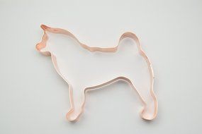 Akita Copper Cookie Cutter N4