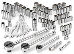 Powerbuilt 640076 SAE and Metric Mechanics Tool Set, 82 Piece by Powerbuilt