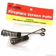Woodeze 5CN-9-66 Black Fireplace Screen Pulls
