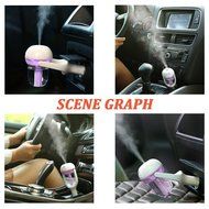 IPUIS Car Air Humidifier with USB Changer Port Aromatherapy Essential Oil Aroma Diffuser Air Purify Car charger... N4