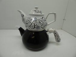 3 Pieces Tea Kettle Set-Family Size,Enamel,Stove Top, Fourth One. N4
