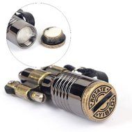 Ezyoutdoor 3 Pieces High-grade Kerosene Bottles Lighters Wheel Wizard Style Cigarette Jet Torch Random Color N6